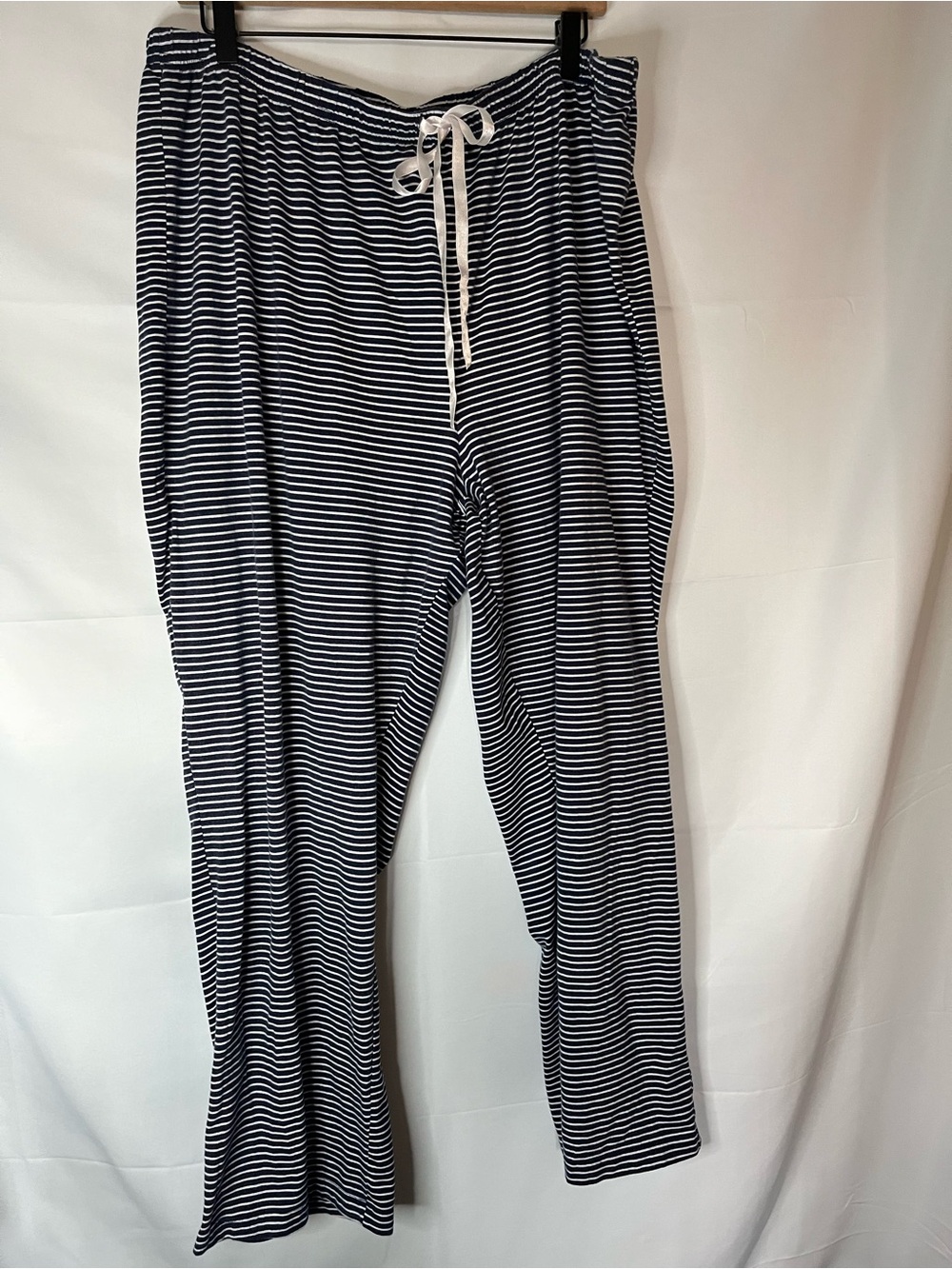 croft & barrow Navy and White Striped Lounge Pants